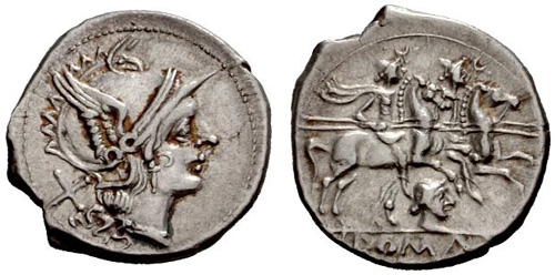 horatia roman coin denarius